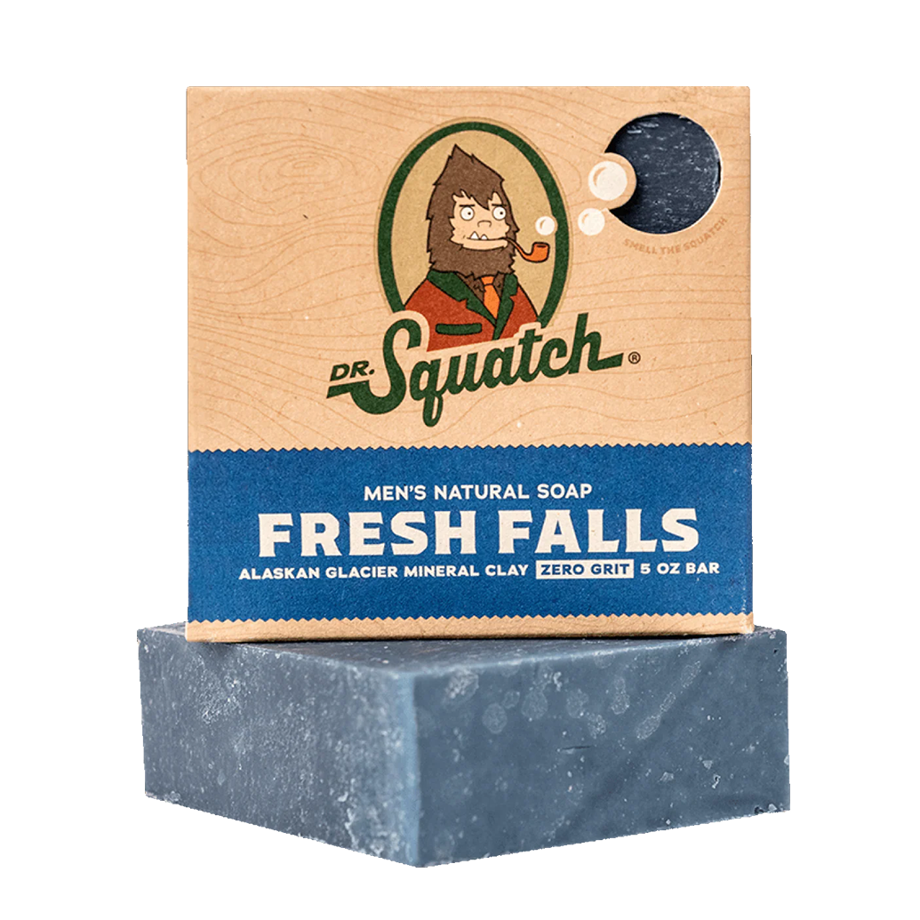 Dr. Squatch Men’s Soap – Fresh Falls Scent, 5oz Bar